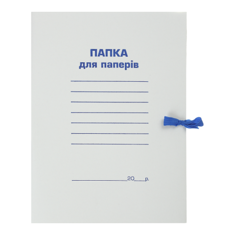 Папка на зав'язках картонна 0,35мм БУМВЕСТ